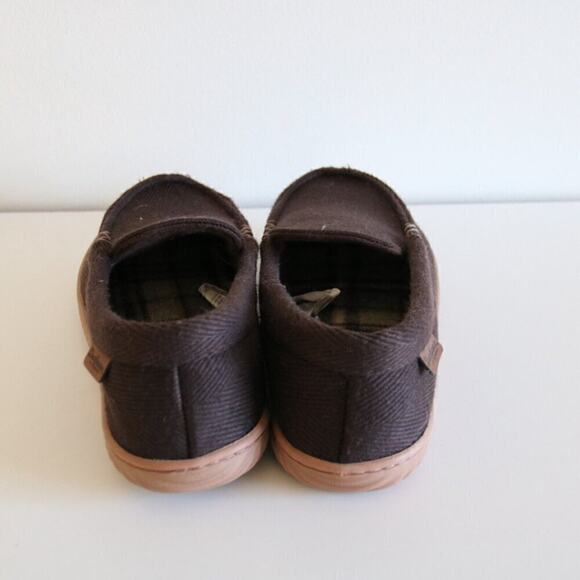 Dearfoams Mens Brown Corduroy Slippers Size 7-8 US NWOT - Picture 3 of 5